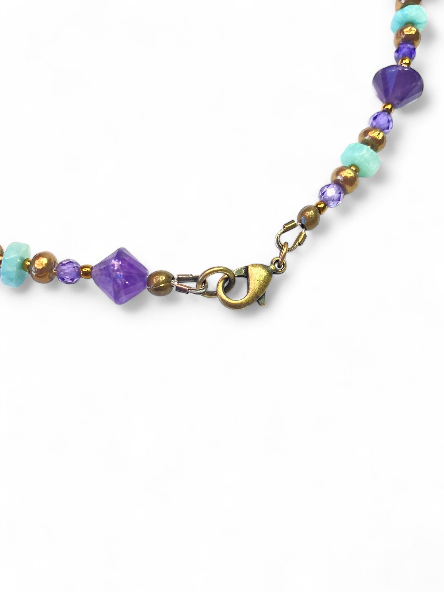 Amethyst & Amazonite Strand