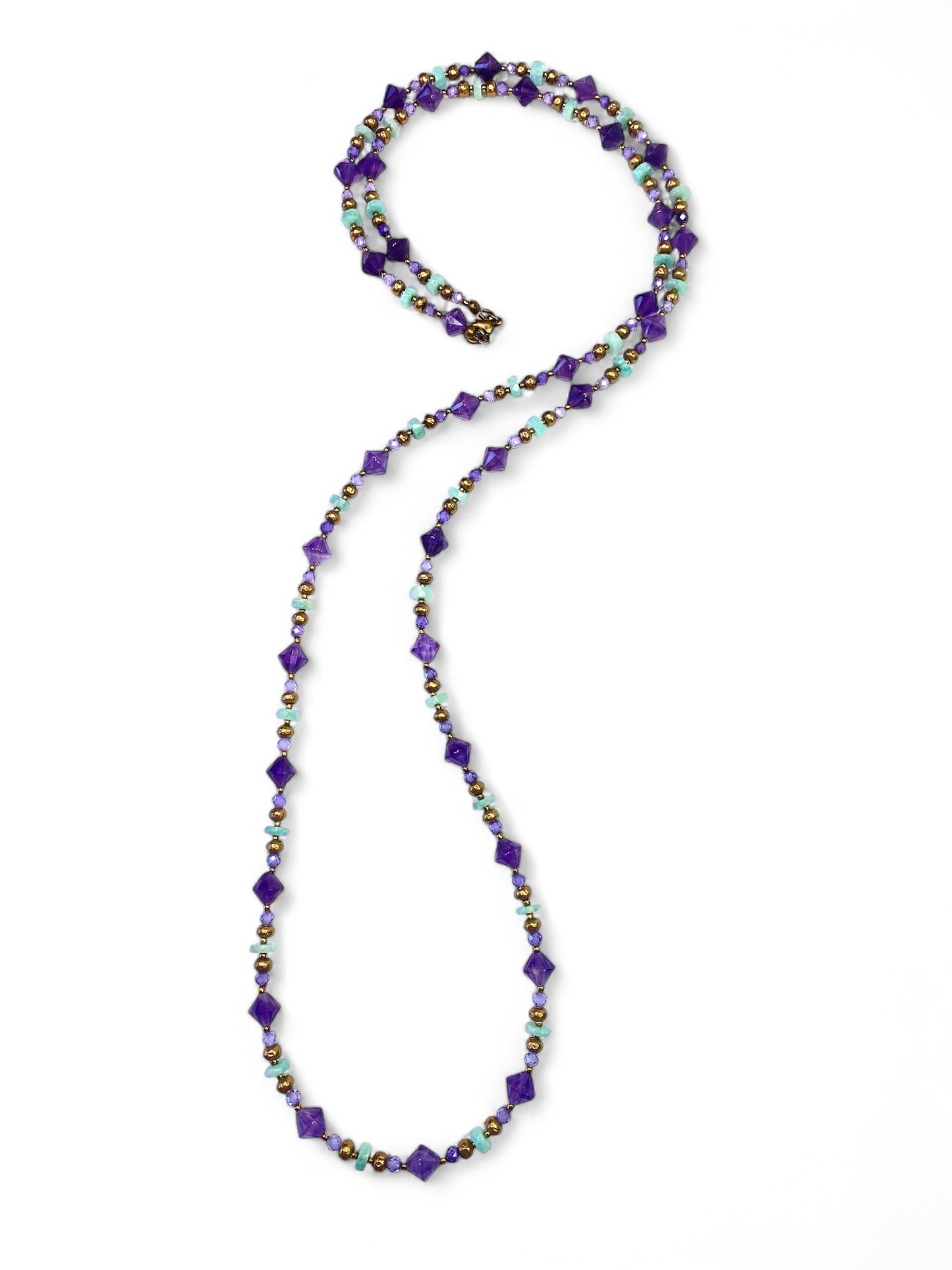 Amethyst & Amazonite Strand