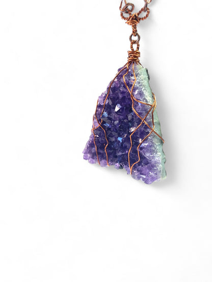 NEW!! Big Amethyst on Copper