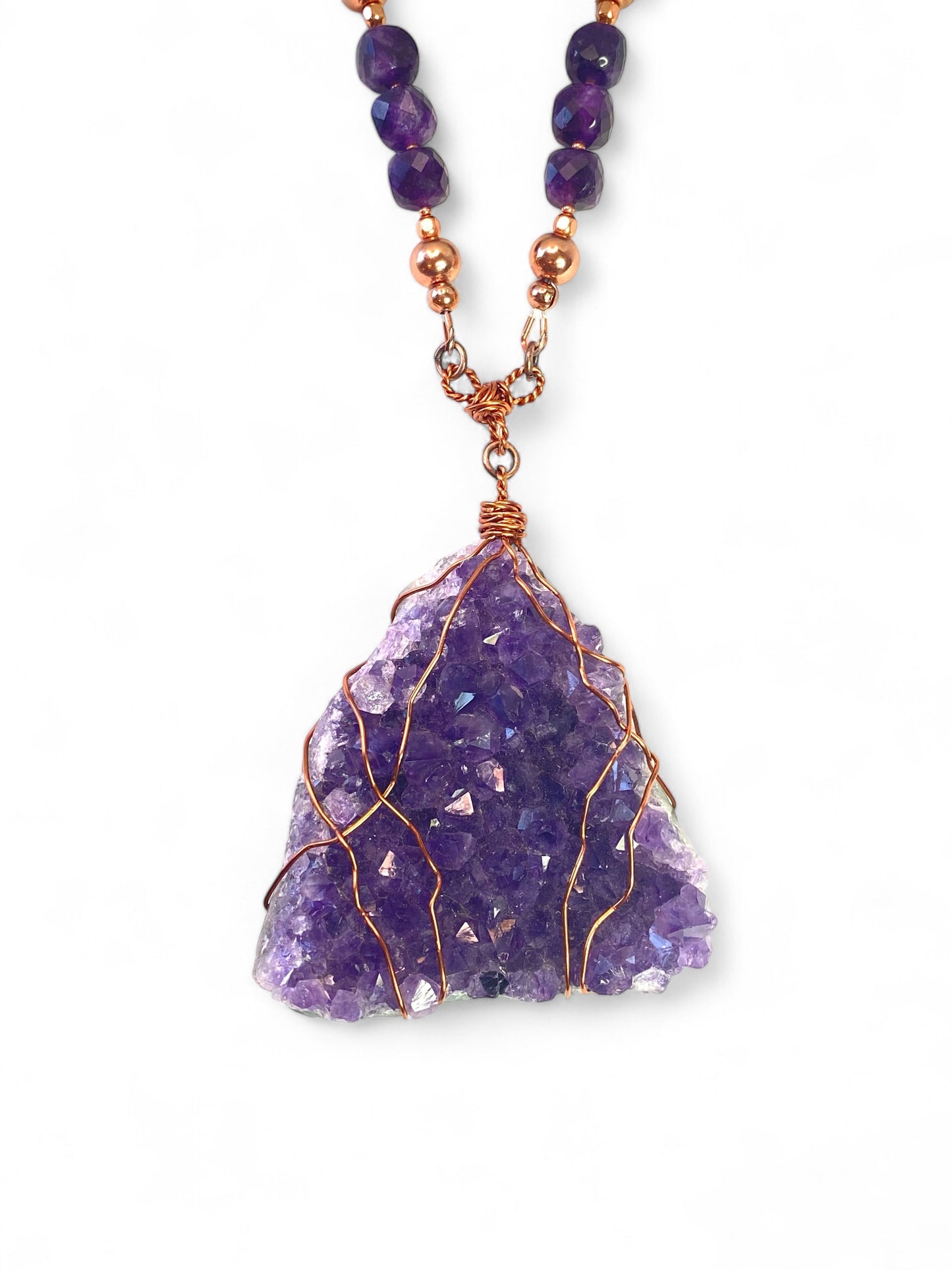 NEW!! Big Amethyst on Copper