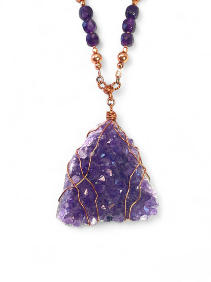 NEW!! Big Amethyst on Copper