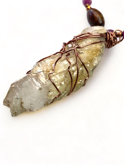 Candle Stick Quartz on Rubies