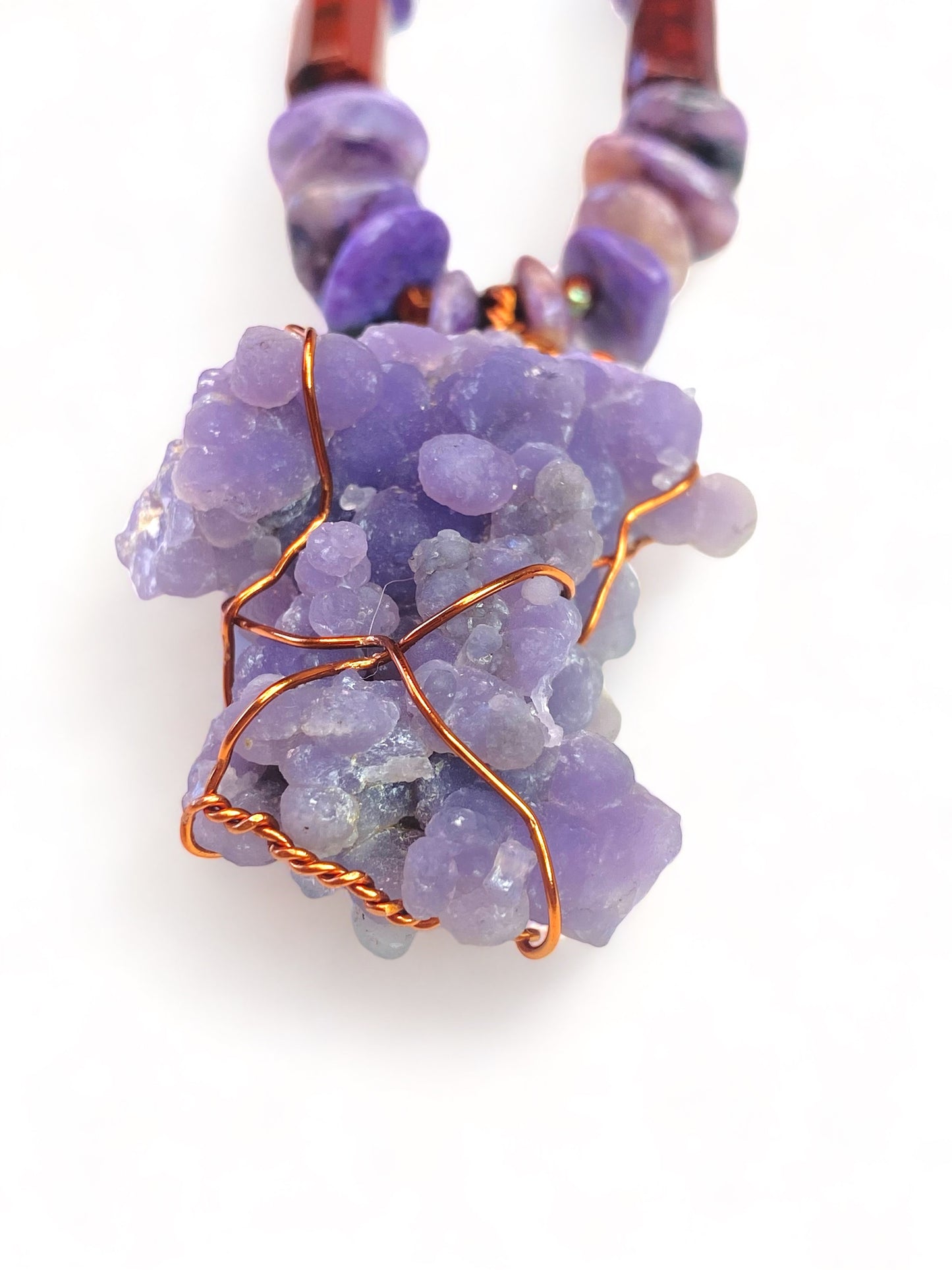 Grapes on Charoite