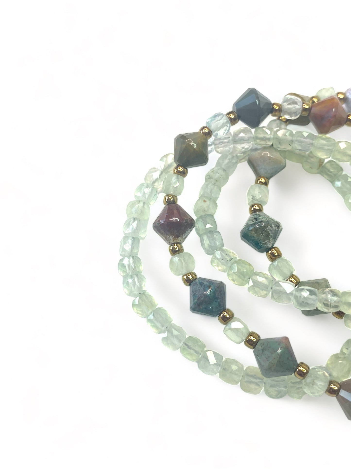 Green Angelite on Ocean Jasper