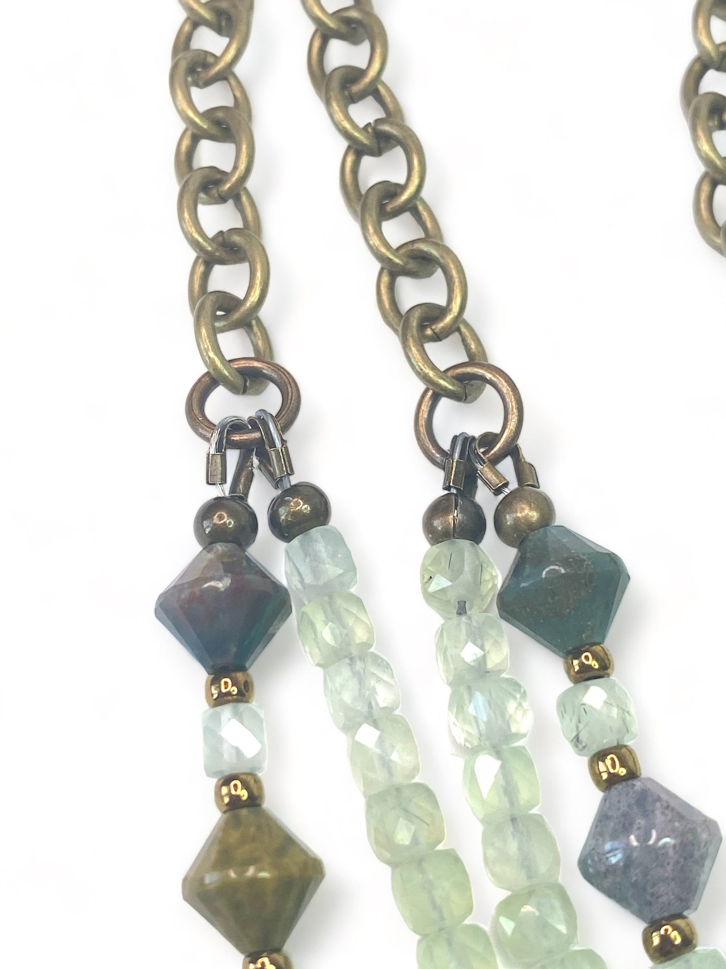 Green Angelite on Ocean Jasper