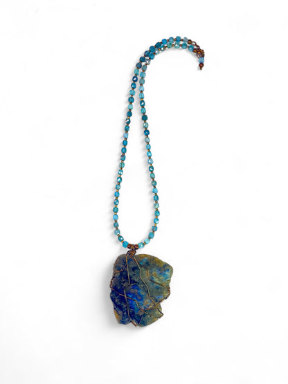 NEW!! Labradorite on Apatite