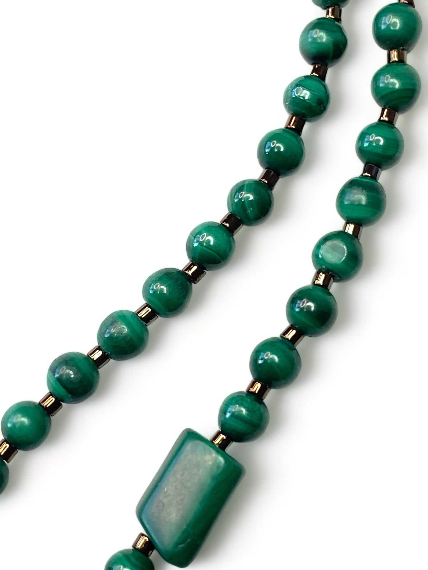 Malachite on Rubies