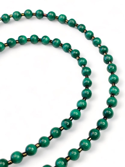 Malachite on Rubies