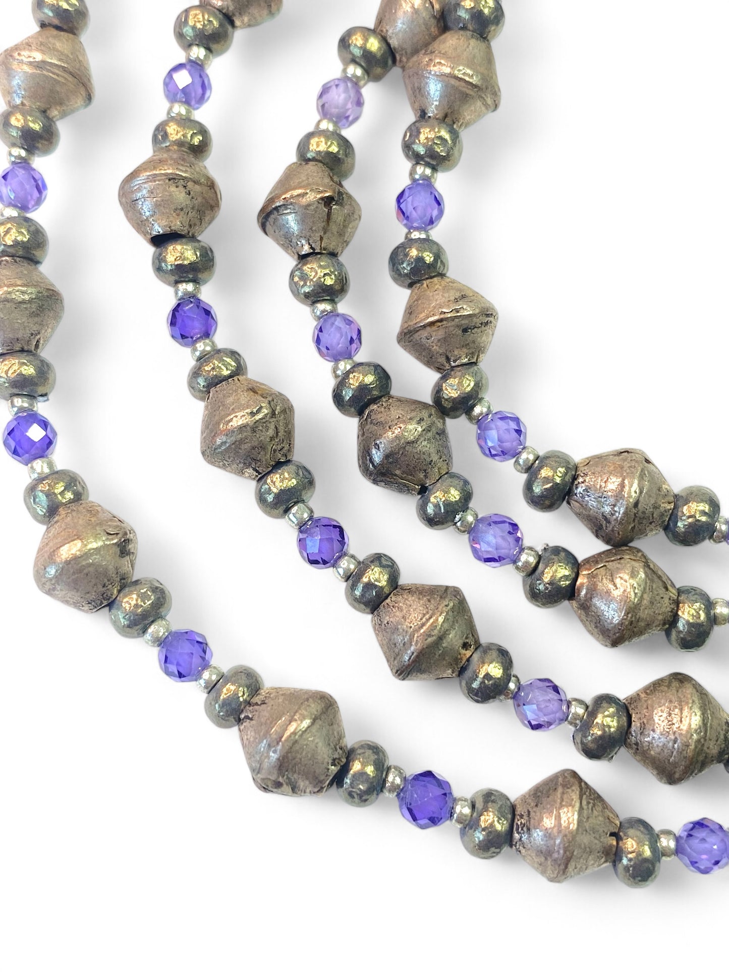 NEW!! Purple Zircon & Metals Strand