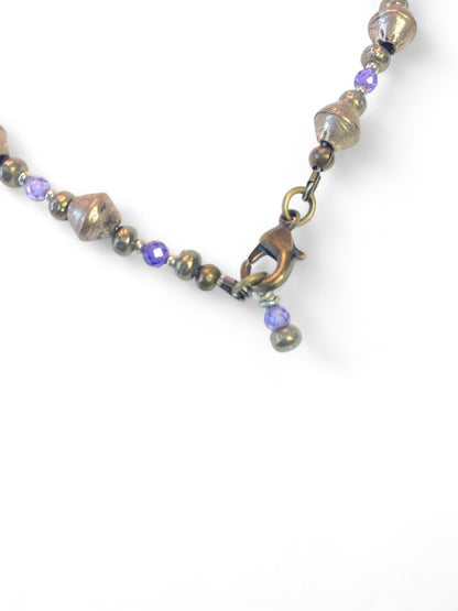 NEW!! Purple Zircon & Metals Strand