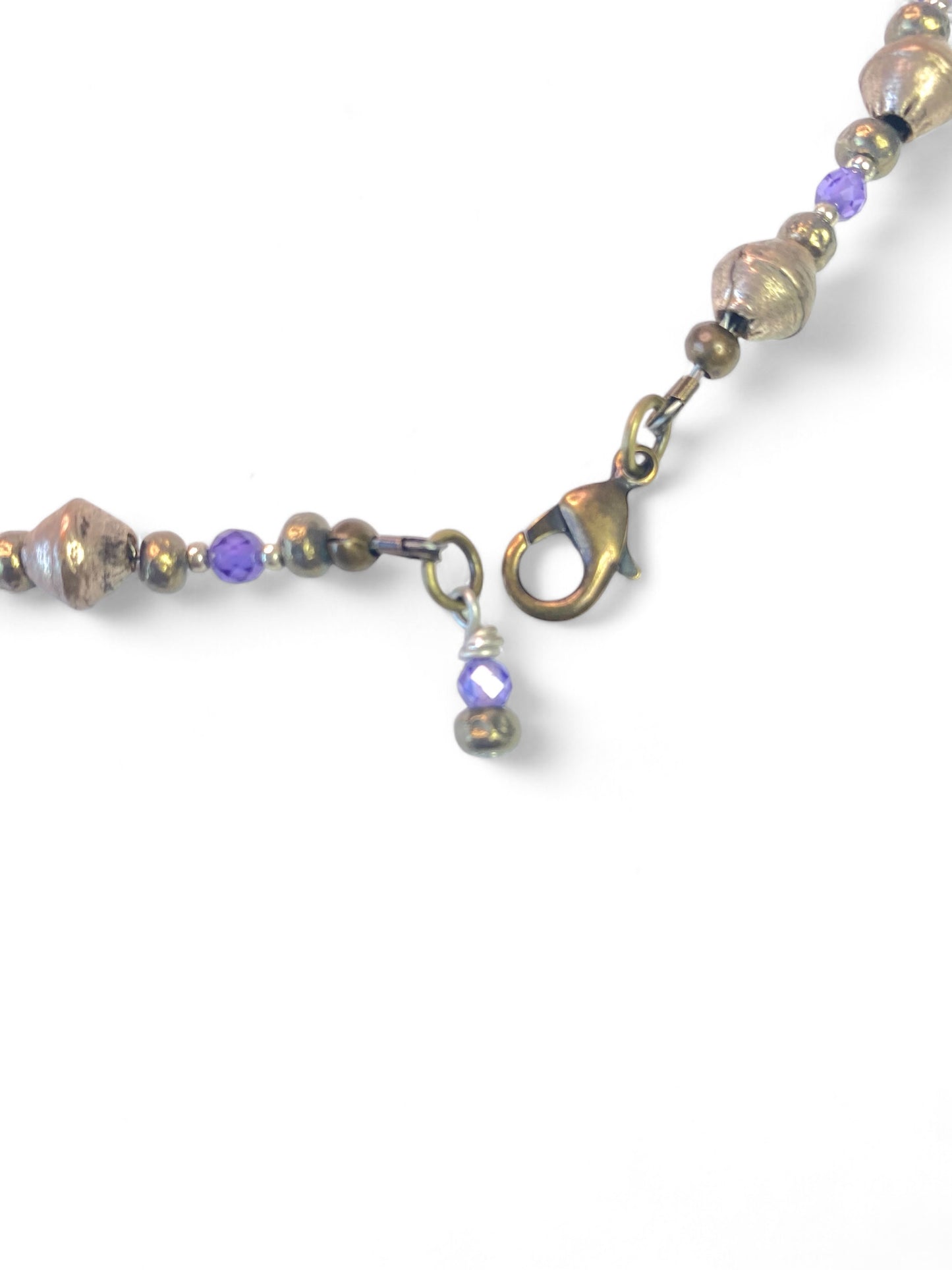 NEW!! Purple Zircon & Metals Strand