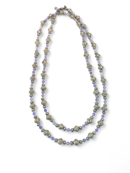 NEW!! Purple Zircon & Metals Strand