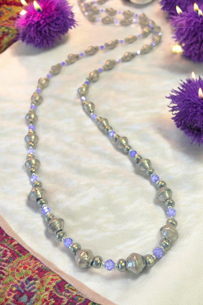 NEW!! Purple Zircon & Metals Strand