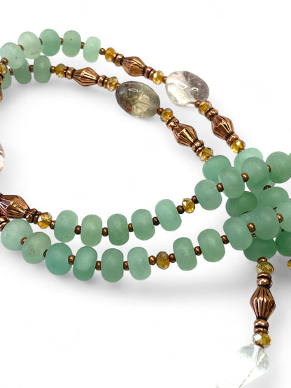 NEW!! Turquoise Drops on Aventurine